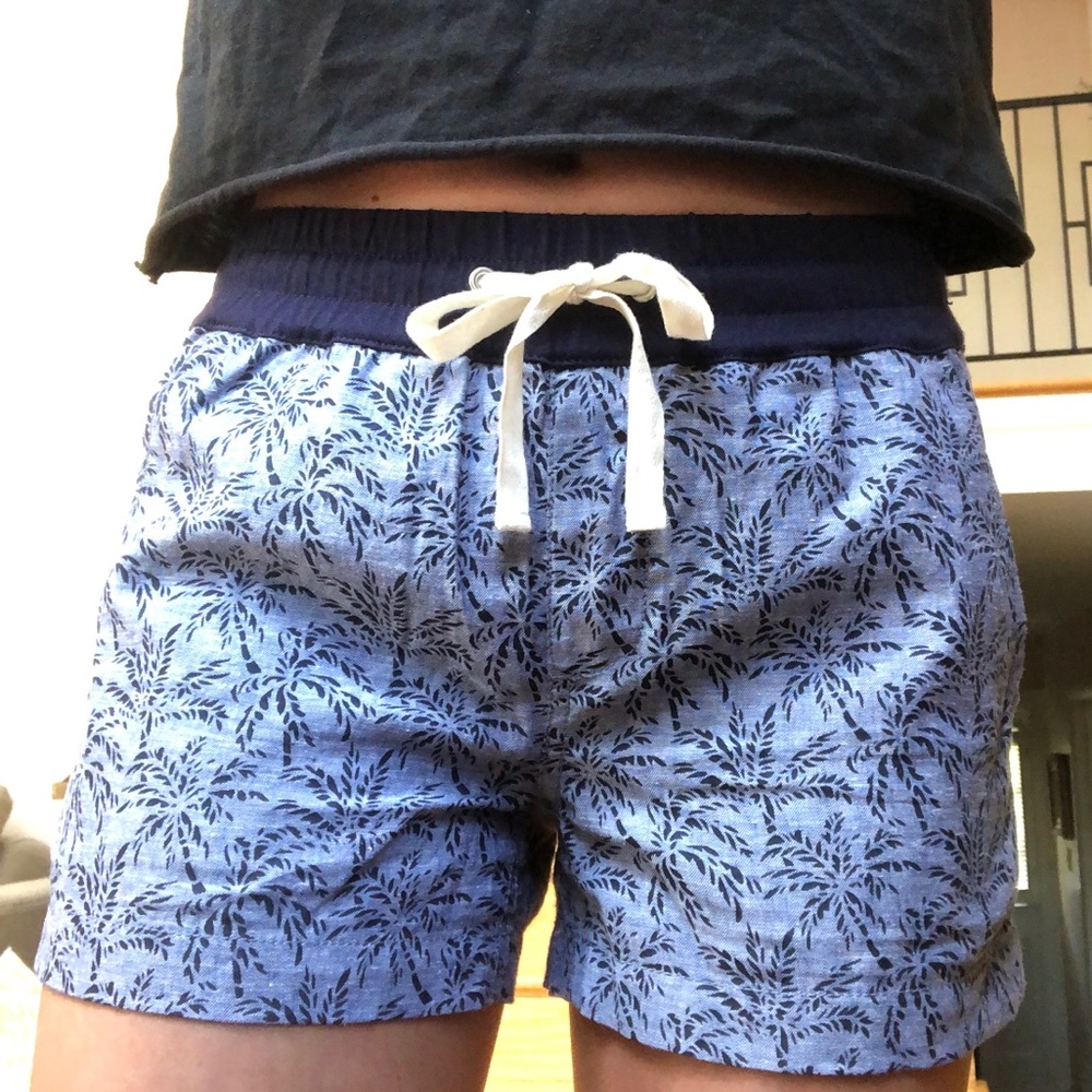 Palm printed shorts